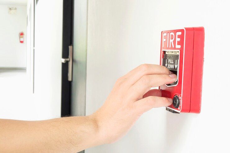 Imagem ilustrativa de Sistema de alarme de incêndio industrial
